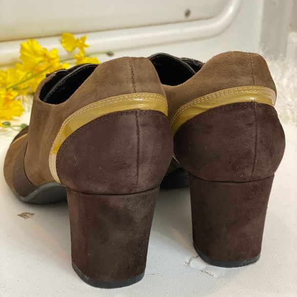 VANELI Luxury and comfort, brown and black shoes size 8M. Unique design. Elegant - Picture 2 of 5